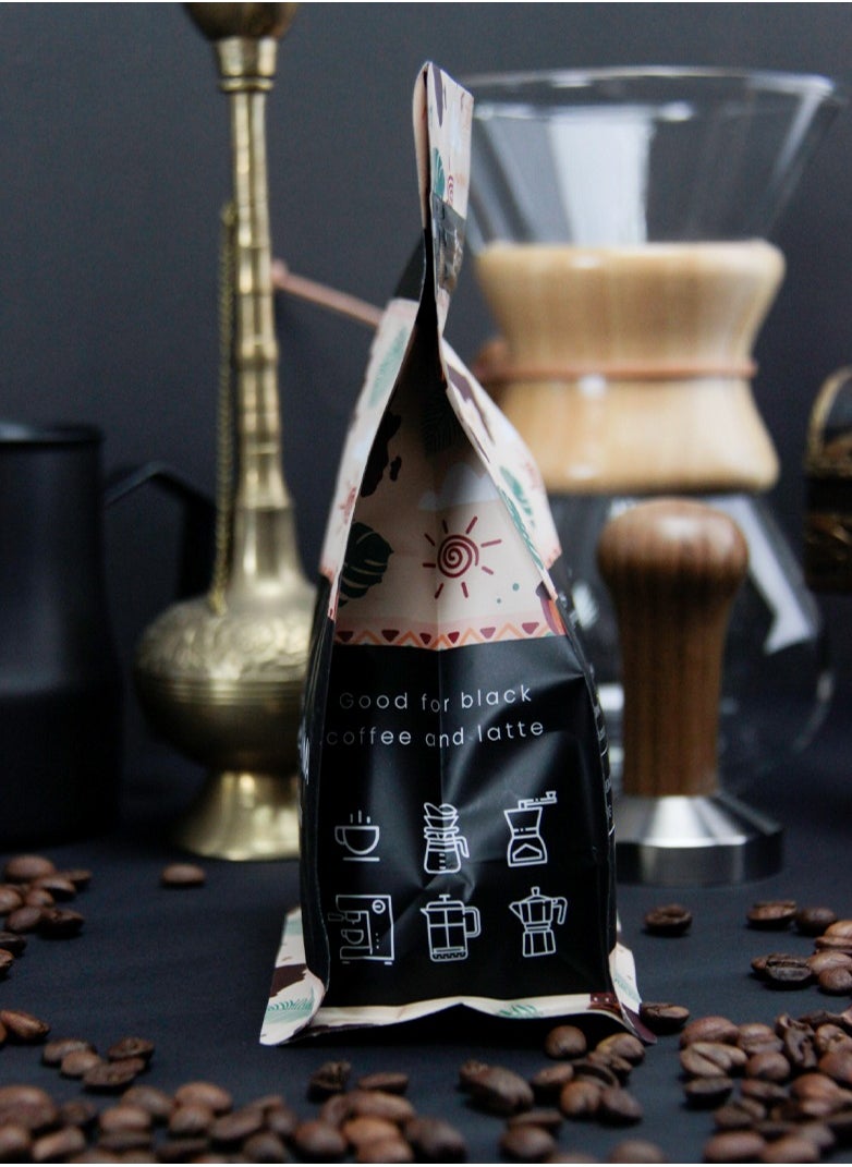Coffee Island Yemen Al Hayma Specialty Coffee, 100% Arabica Beans, Medium Roast, Fruity Profile – Dry Fig, Date, Raspberry, Pineapple, Grape, Bergamot Flavor, Sca Score 90+, 250 Gram  - Image 4