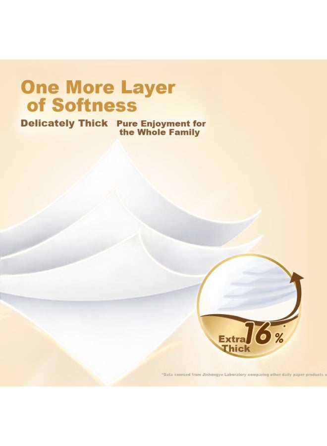 App S Size Natural Wood Gold Series 4-ply 90 Sheets * 4 Packs Tissue Paper Br41sj - Image 3