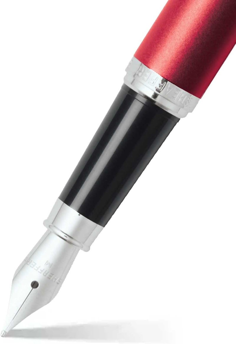 SHEAFFER قلم حبر سائل شيفر E0940351CS VFM باللون الأحمر الزائد - Image 2