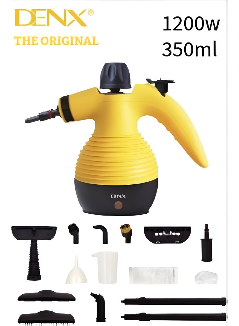 DENX DX2911 Original Steam Cleaner – 1200W High-Pressure Handheld Steamer with 350ml Tank and 15 Cleaning Accessories for Home, Kitchen, Bathroom, Glass, and Fabric Surfaces – Deep Steam Cleaning up to 120°C - Image 3