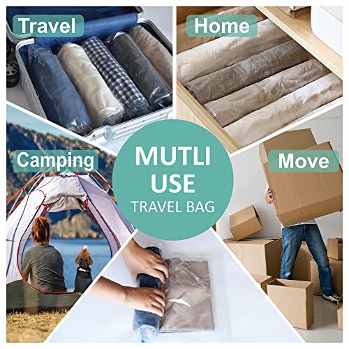Cozy Essential Compression Bags for Travel - Travel Essentials - 16 Pack Space Saver Bags - No Vacuum Needed - Compression Packing Bags for Cruise Accessories - Image 5