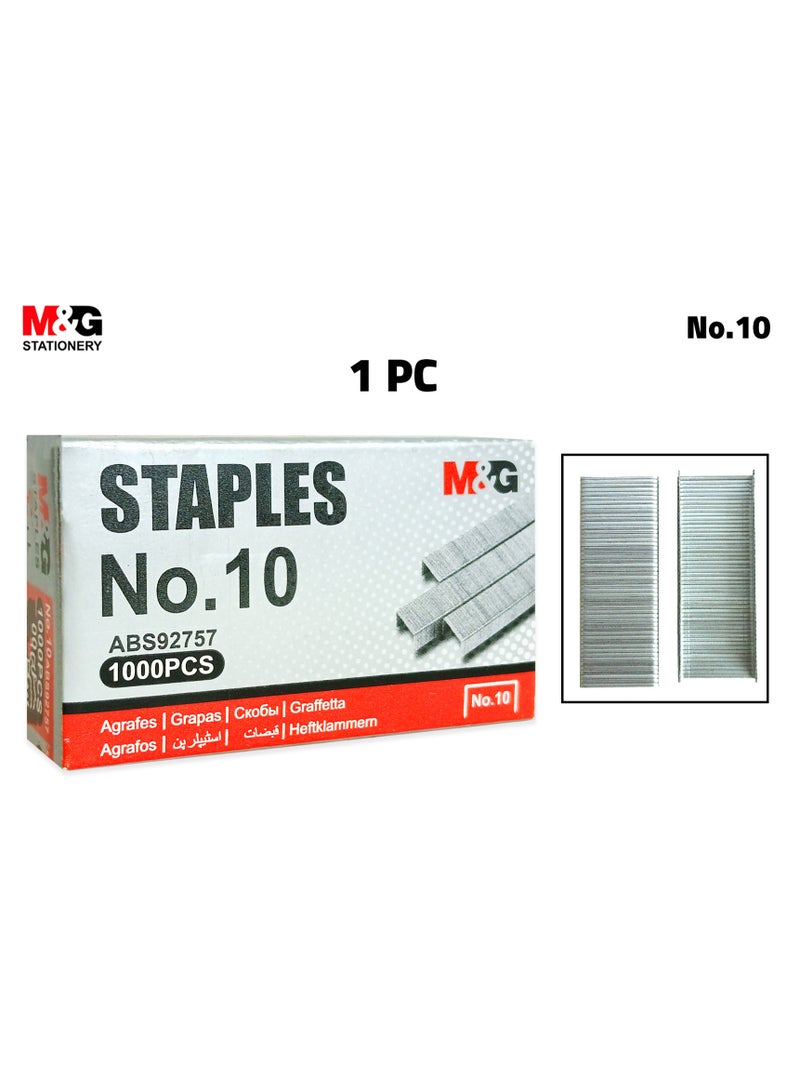 Staples 1000 Pcs NO.10 ABS92757