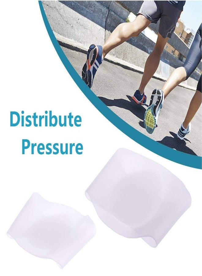 Lify Silicon Heel Cup Cushion (Large Size) + Arch Support Sleeve (White) For Heel Ankle Pain, Plantar Fasciitis, Heel Spur, Knee And Back Pain - Comfortable Heel Pad Insole - Image 3