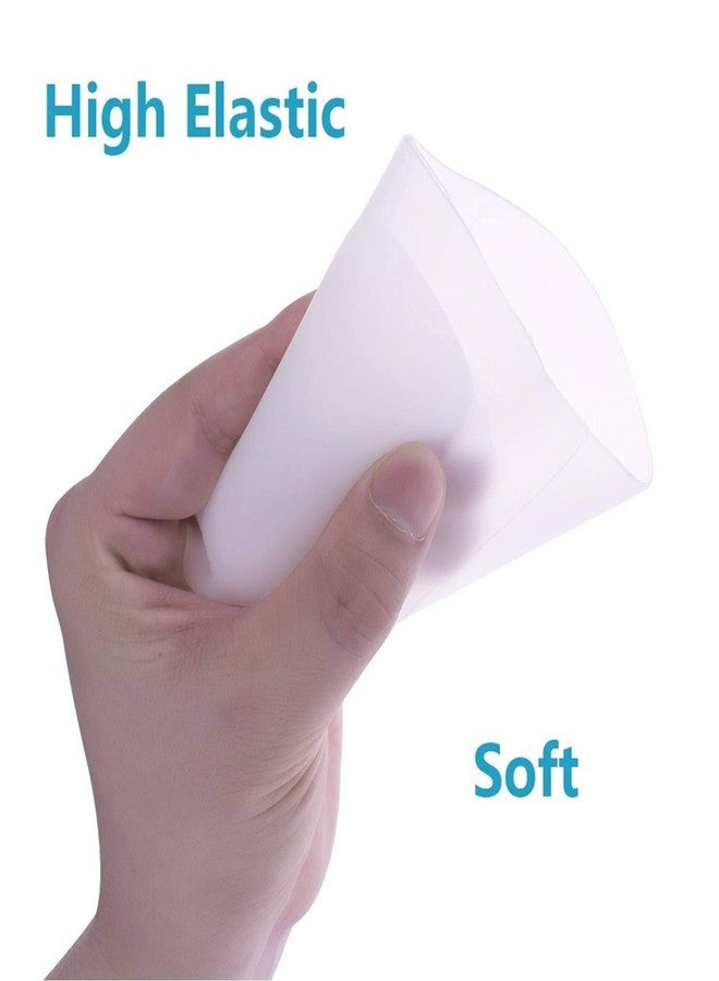 Lify Silicon Heel Cup Cushion (Large Size) + Arch Support Sleeve (White) For Heel Ankle Pain, Plantar Fasciitis, Heel Spur, Knee And Back Pain - Comfortable Heel Pad Insole - Image 2