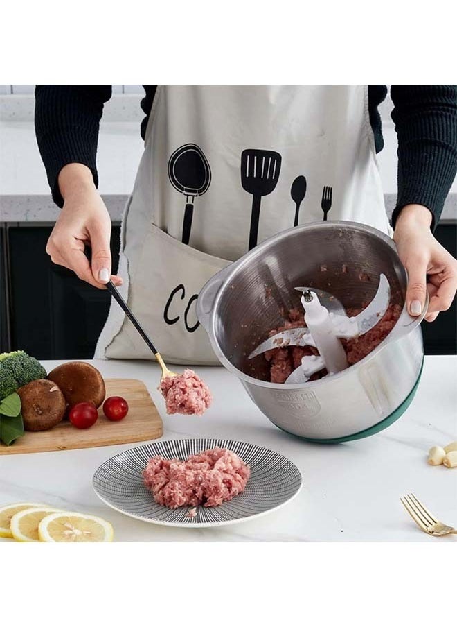 Electric meat and vegetable chopper and slicer, 5 speeds, stainless steel, capacity 5 liters, 500 watts