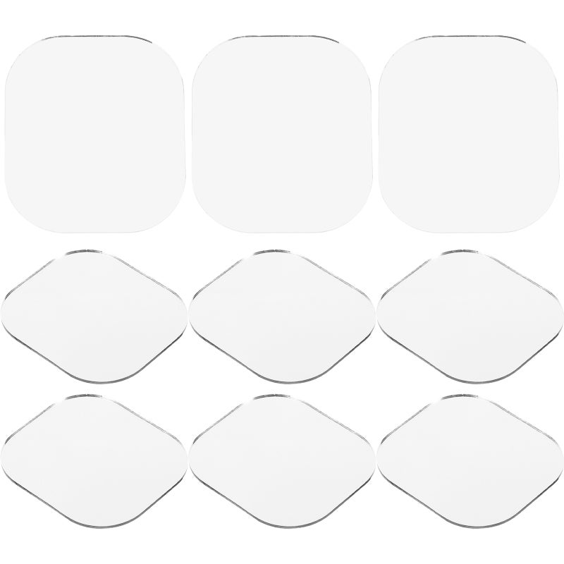 10pcs Small Mirror Sheets Makeup Mirrors Craft Mirrors DIY Makeup Glass Mirror Supplies - Image 5
