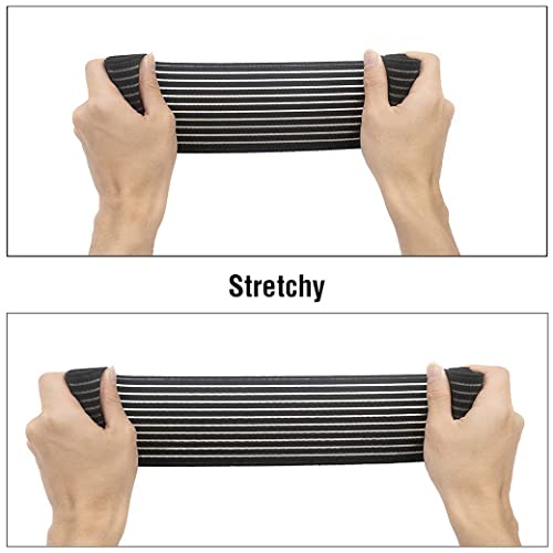 KimDaro High-Impact Breast Support Band,No-Bounce,Post Surgery Bra Strap,Adjustable Extra Sports Bra, Large Breast Stabilizer Band (Black) - Image 5