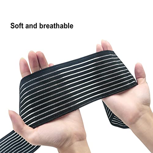 KimDaro High-Impact Breast Support Band,No-Bounce,Post Surgery Bra Strap,Adjustable Extra Sports Bra, Large Breast Stabilizer Band (Black) - Image 4