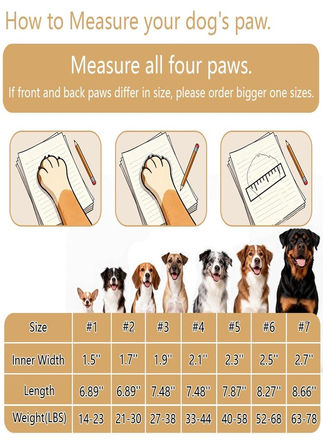 BECEMURU Waterproof Dog Boots for Winter Snow Rain,Non-Slip Dog Shoes for Small to Large Dogs, Paw Protectors for Outdoor Walking Hiking (Black, 3#) - Image 2