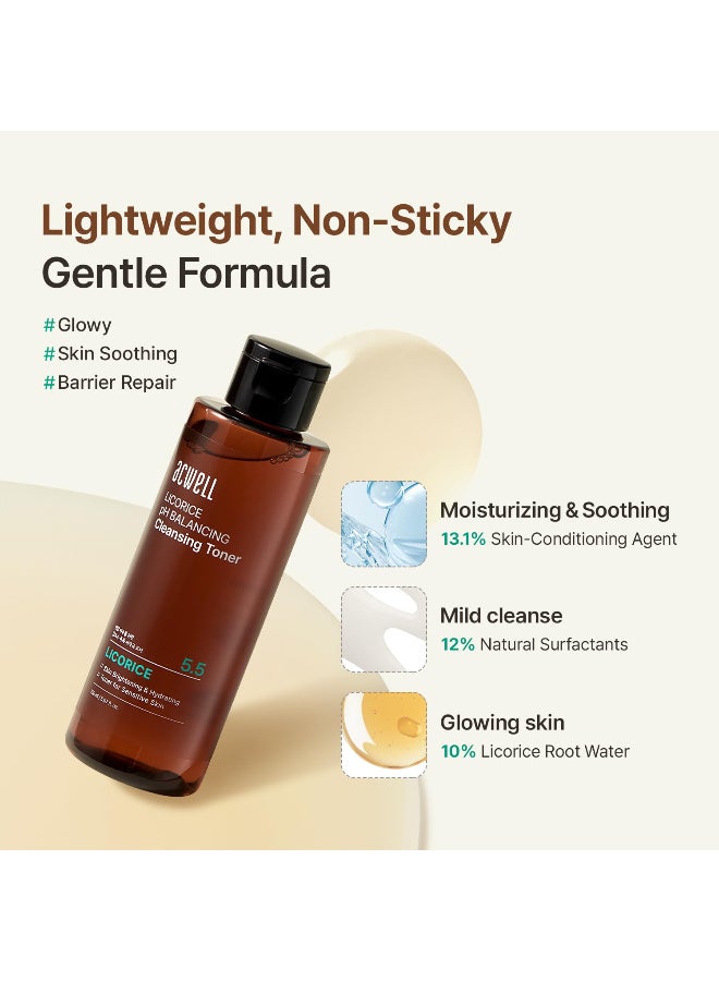 ACWELL Licorice pH Balancing Cleansing Toner 5.07 fl.oz. - PH5.5 Hydrating Makeup Cleansing Astringent - Skin Clearing, Reduce Pigmentation, Acne and Dark Spots - Image 3