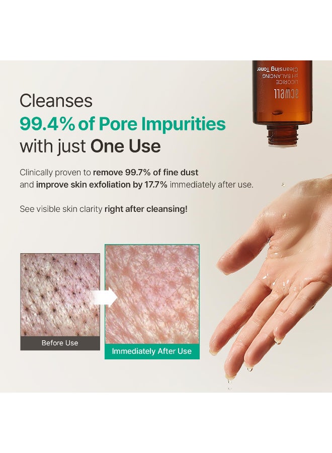 ACWELL Licorice pH Balancing Cleansing Toner 5.07 fl.oz. - PH5.5 Hydrating Makeup Cleansing Astringent - Skin Clearing, Reduce Pigmentation, Acne and Dark Spots - Image 4