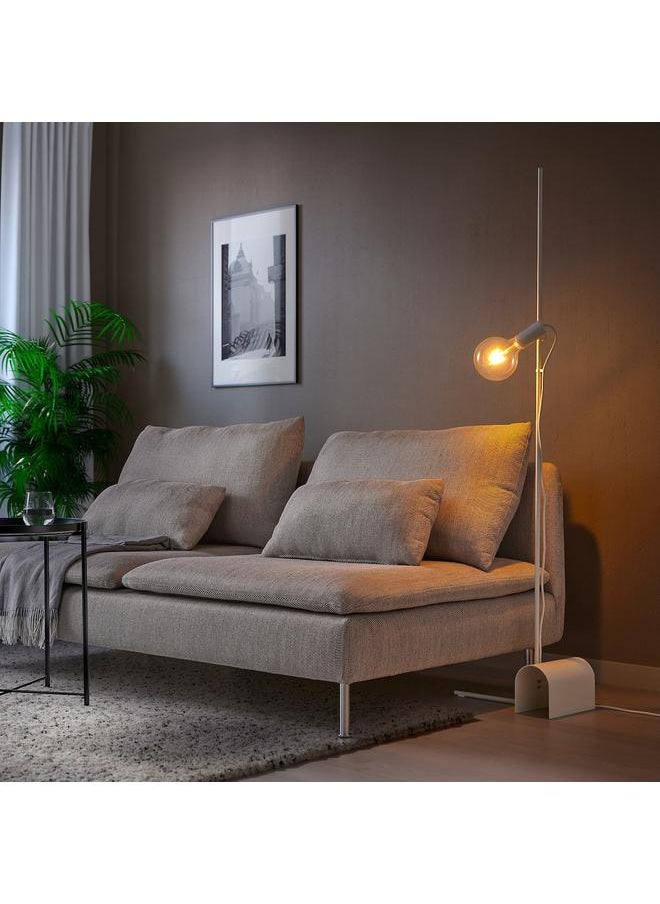 Zaboon Floor lamp with light bulb, white/clear glass  - Image 4