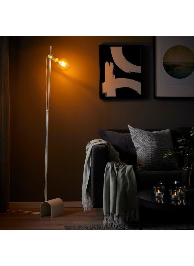 Zaboon Floor lamp with light bulb, white/clear glass  - Image 3