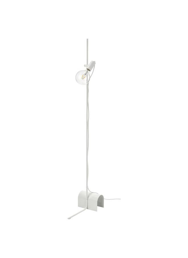 Zaboon Floor lamp with light bulb, white/clear glass  - Image 1