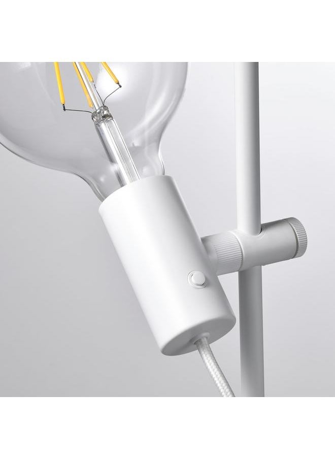 Zaboon Floor lamp with light bulb, white/clear glass  - Image 2