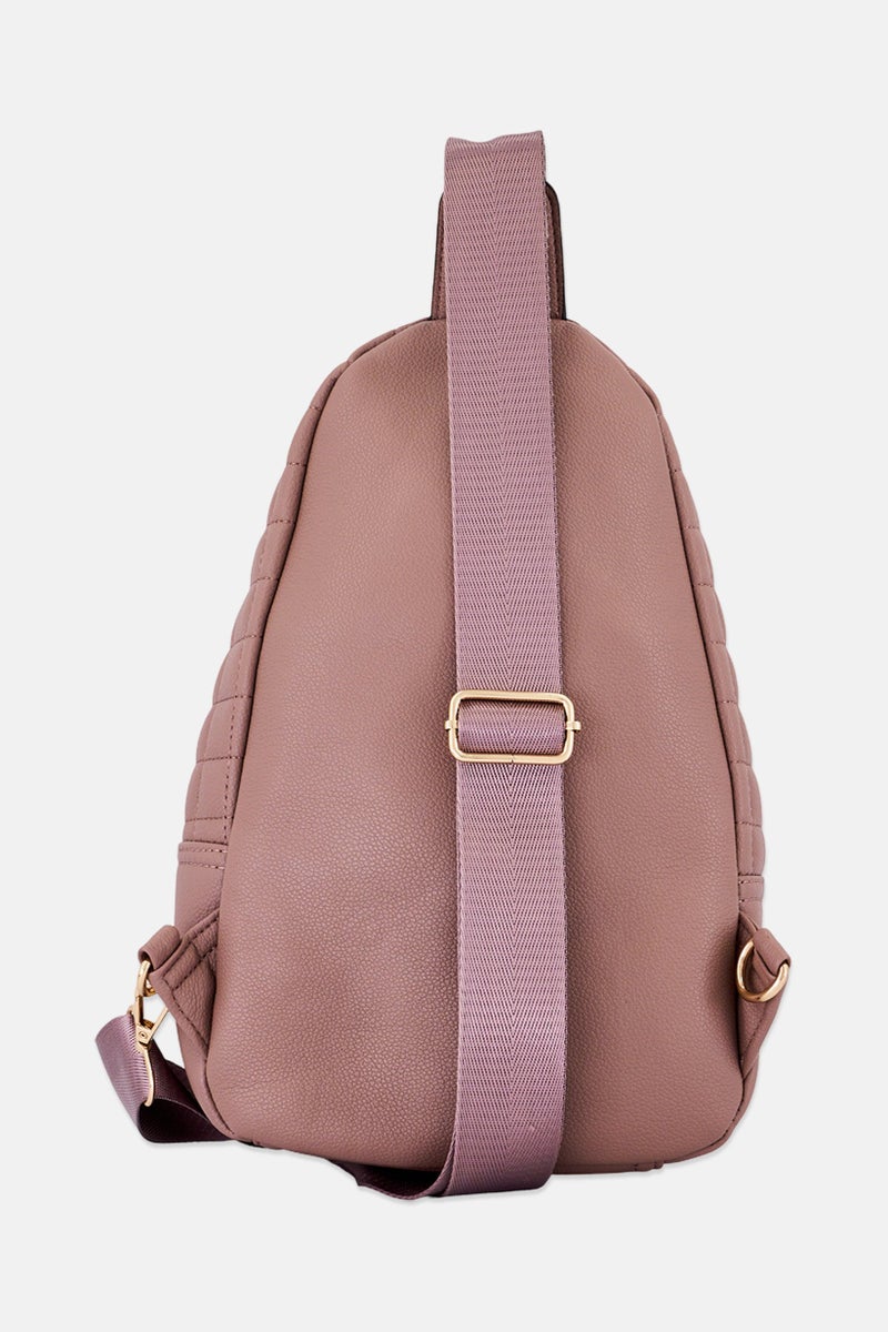 ADRIENNE VITTADINI Women Quilted Sling Bag, Rose Gold - Image 2