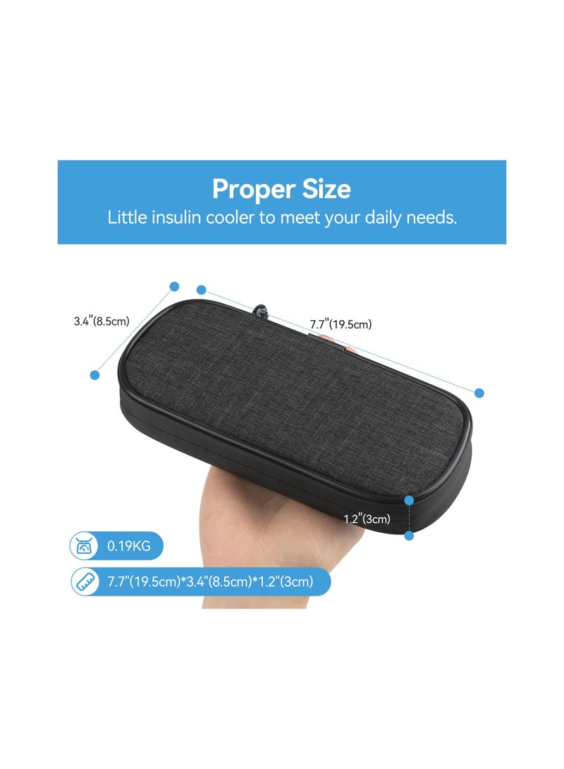 Suntown Insulin Cooler Travel Case, Diabetic Medication Insulated Cool Organizer with 2 Reusable Ice Packs for Insulin Pen and Other Diabetic Supplies, Travel Case for Most Insulated Medication Travel Bag - Image 3