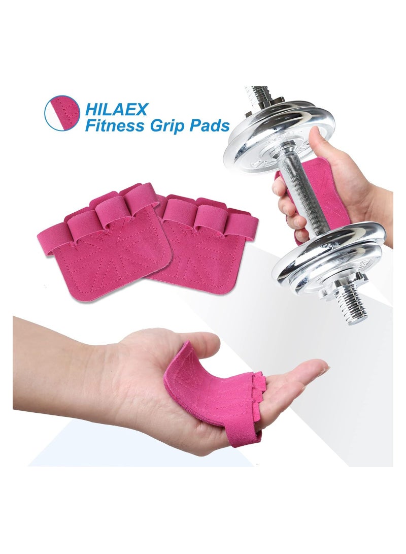 وسادات قبضة اللياقة البدنية لرفع الأثقال وتمارين الكروس فيت قفازات تمرين بحلقة 4 أصابع للرجال والنساء لحماية الكف - Image 3