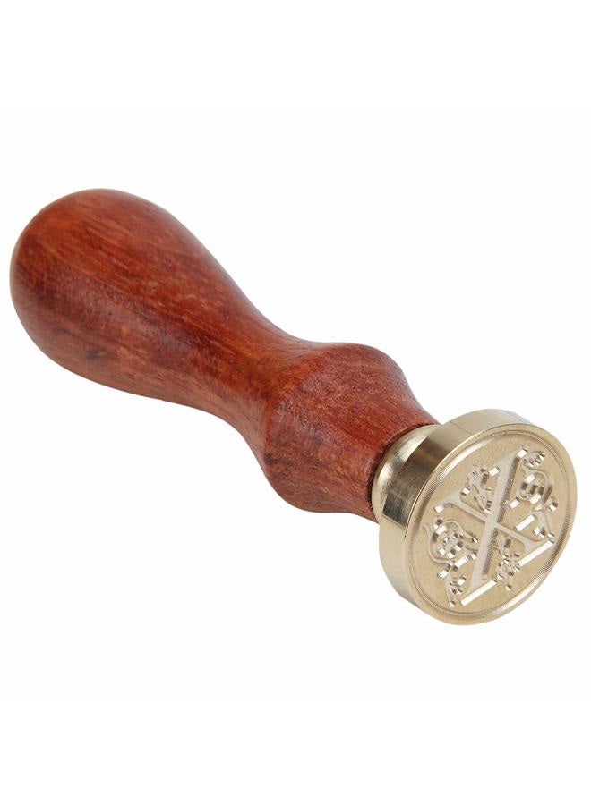 Mingting Wax Seal Stamp Kit,Mingting Classical Old-Fashioned Antique Wax Stamp Seal Kit Initial Letters Alphabet Set Gift Box with Vintage Wooden Handle and Brass Color Head(X) - Image 3