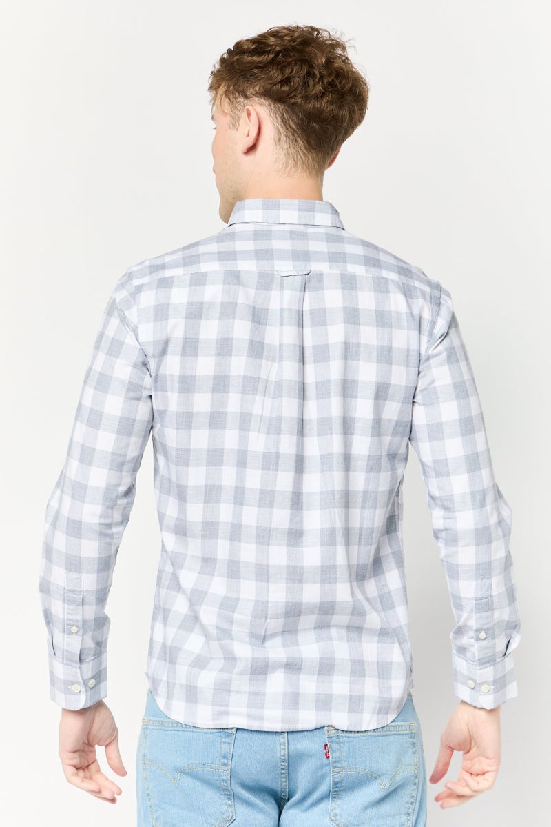 La Martina Men Tailored Fit Checkered Long Sleeves Casual Shirt, Multicolor  - Image 4