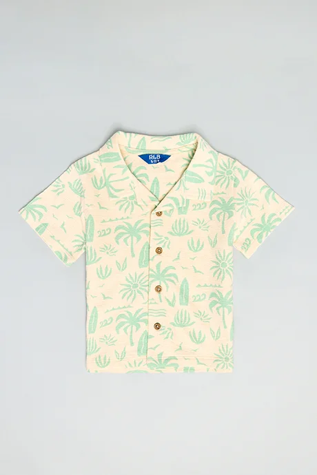 R&B Printed Shirt & Shorts Set