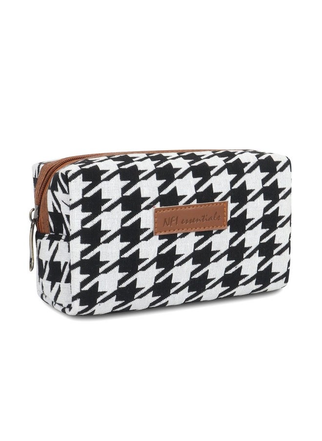 NFI essentials NFI essentials Canvas Makeup Pouches Stylish Pouch for Makeup Accessories Cosmetic Pouches for Women Toiletry Bag for Girls Make up Pouch for Women Storage Cosmetic Pouches Multifunctional Pouch  - Image 1