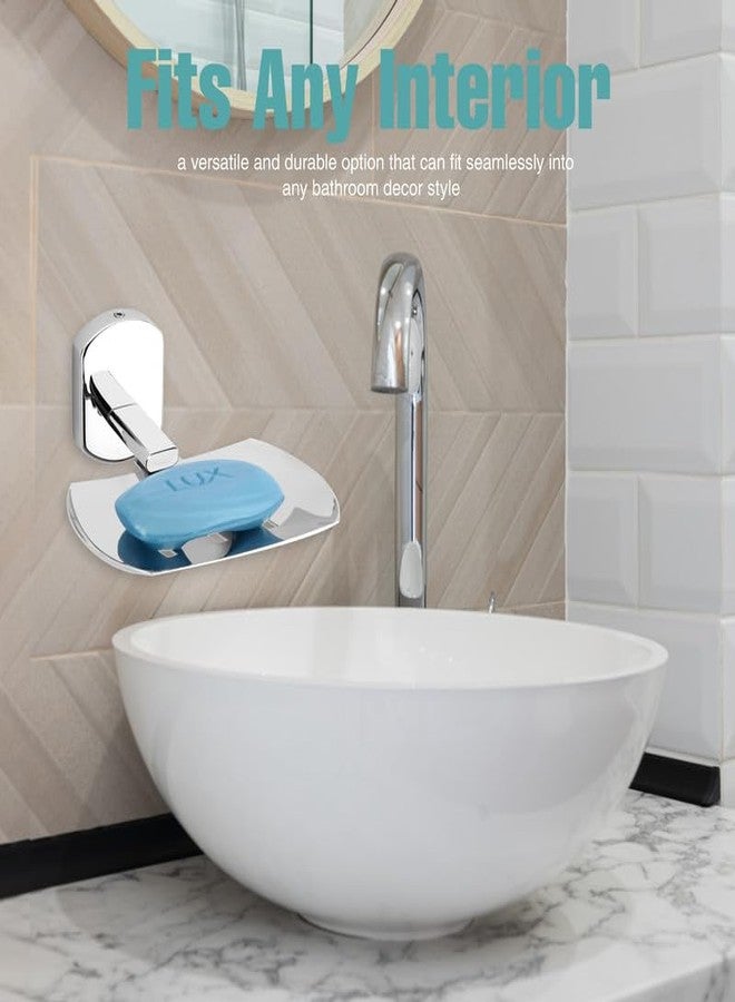 GRIVAN Wall Mounted Stainless Steel Single Soap Holder for Bathroom, Soap Stands for Bathroom Wall/Soap Tray for Bath Dish Bathroom Accessories and Fittings Rust Free SS202 - Image 4