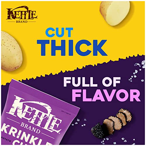 Kettle Brand Potato Chips, Krinkle Cut, Truffle Oil & Sea Salt Kettle Chips, 7.5 Oz - Image 2