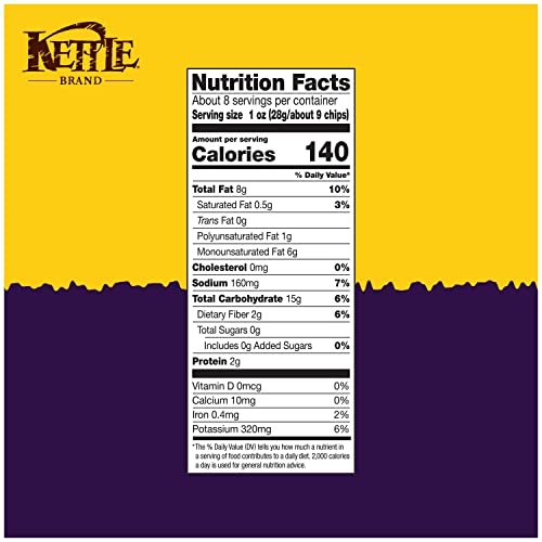Kettle Brand Potato Chips, Krinkle Cut, Truffle Oil & Sea Salt Kettle Chips, 7.5 Oz - Image 3