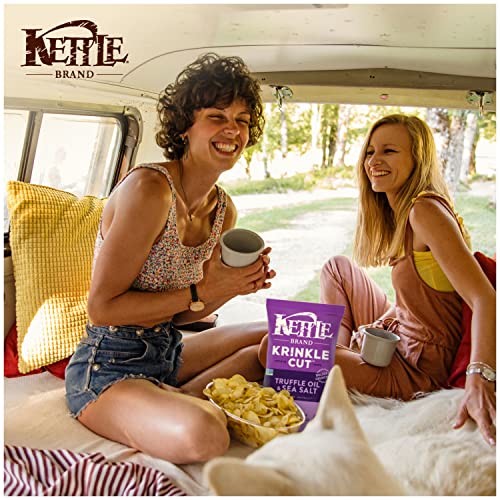 Kettle Brand Potato Chips, Krinkle Cut, Truffle Oil & Sea Salt Kettle Chips, 7.5 Oz - Image 4