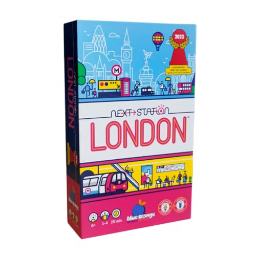 Blue Orange Next Station London Fun Flip and Write Train RouteBuilding Set in London Kids Teens Adults Family Couples Solo Play Game Nights 14 Players Ages 8 - Image 1