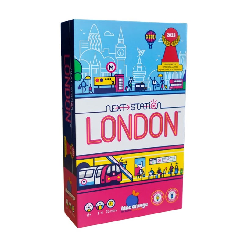 Blue Orange Next Station London Fun Flip and Write Train RouteBuilding Set in London Kids Teens Adults Family Couples Solo Play Game Nights 14 Players Ages 8 - Image 2