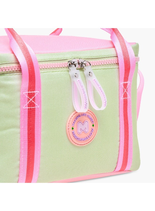 MARSHMALLOW Lunch/Cooler Bag-Fresky -1 Cmprt-Girls- (Polyester) Green \ 21X21X10 - Image 5
