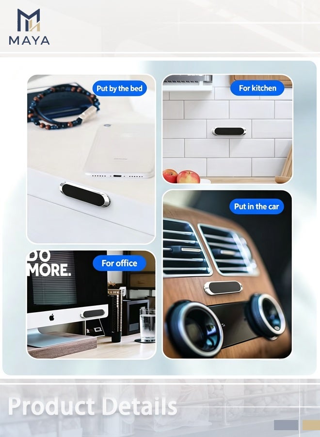 مايا حامل هاتف مستطيل الشكل، حامل مغناطيسي للسيارة، مناسب لجميع أنواع الهواتف الذكية والأجهزة اللوحية وأجهزة تحديد المواقع GPS - Image 5