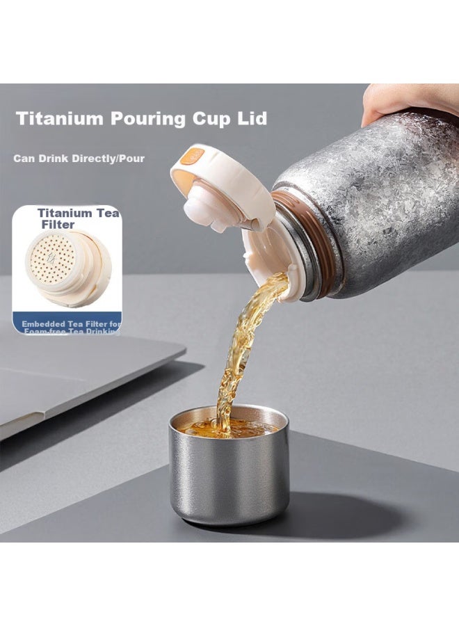 Pakchoice Pure Titanium Insulated Cup Men Women High Value Pure Titanium Water Cup Tea Cup Birthday Gift For Girlfriend Wife - Image 2