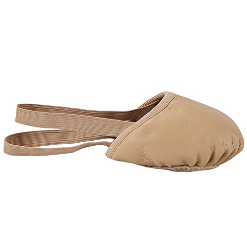 Linodes Leather Contemporary Pirouette Lyrical Half Sole Jazz Ballet Dance Shoe Turning Shoes for Women and GirlsTanS - Image 3