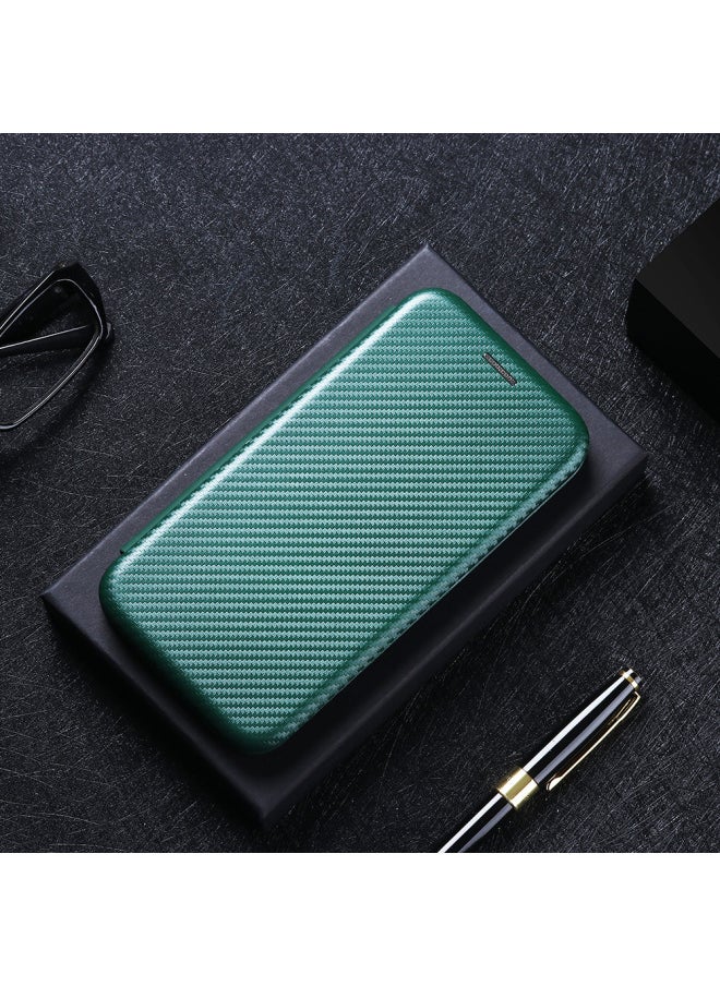 Generic - Carbon Fiber Texture Phone Case For SonyXperia 1 Iv X10 Iii Hard Flip Cover Ace3 Card Protective Shell-Color:Green-Applicable Model:Xperia ACE III (3rd Generation)] - Image 1
