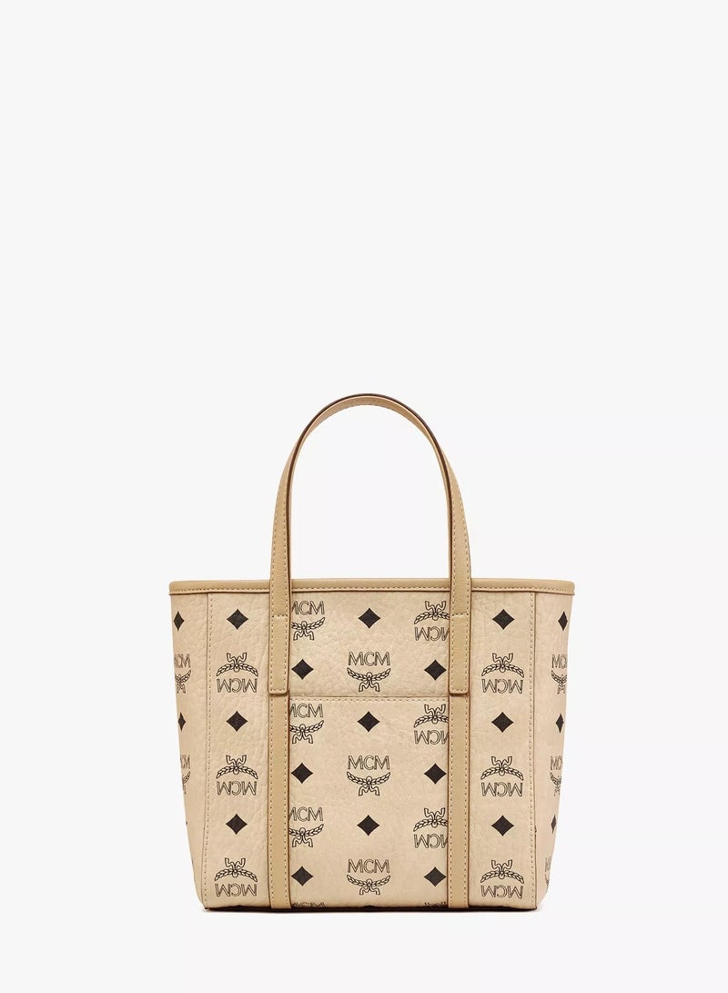 MCM Toni Top-Zip Shopper in Visetos - Image 2