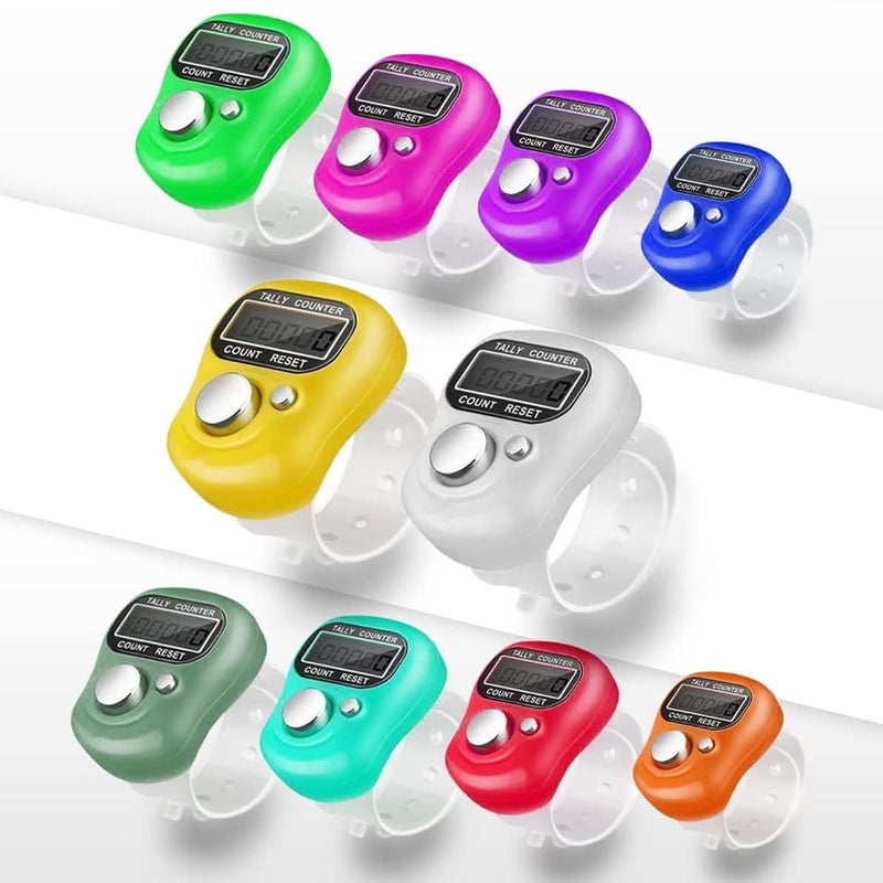 Concepta Mini Hand Tally Counter Finger Ring Digital Electronic Head Count, Jap Counter Machine for Mantra Jap Cricket Umpire and Various Counting Purpose Small(Color May Vary) (Pack of 10 PIS) - Image 2