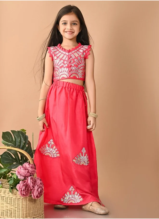 ليلك Embellished Lehenga Choli Set