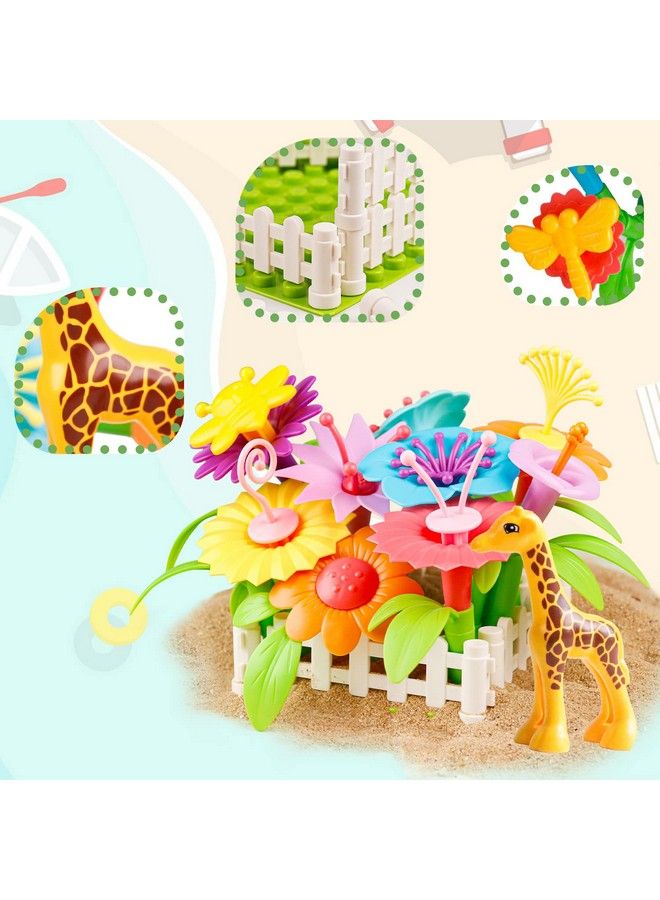 ألعاب بناء حديقة الزهور للفتيات الصغيرات، ألعاب STEM للأطفال من 3 إلى 6 سنوات، أنشطة تعليمية في مرحلة ما قبل المدرسة، مجموعة ألعاب stacking للحدائق الزهرية، هدايا عيد الميلاد للفتيات بعمر 36 - Image 3
