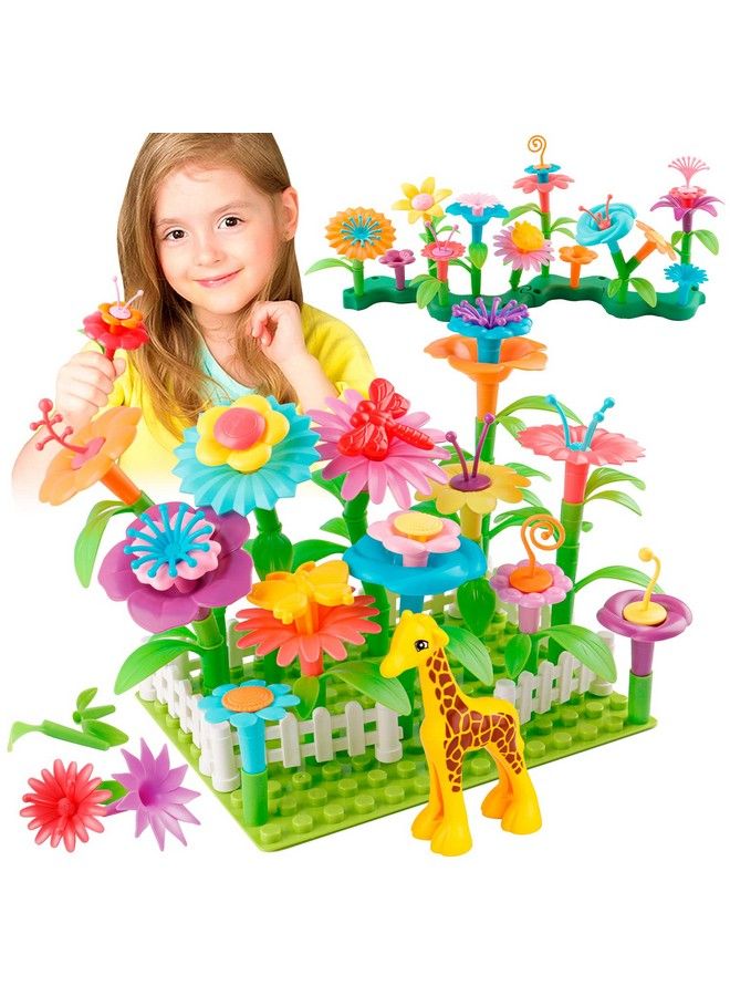 ألعاب بناء حديقة الزهور للفتيات الصغيرات، ألعاب STEM للأطفال من 3 إلى 6 سنوات، أنشطة تعليمية في مرحلة ما قبل المدرسة، مجموعة ألعاب stacking للحدائق الزهرية، هدايا عيد الميلاد للفتيات بعمر 36 - Image 2