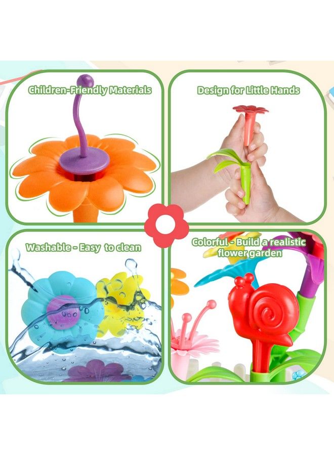 ألعاب بناء حديقة الزهور للفتيات الصغيرات، ألعاب STEM للأطفال من 3 إلى 6 سنوات، أنشطة تعليمية في مرحلة ما قبل المدرسة، مجموعة ألعاب stacking للحدائق الزهرية، هدايا عيد الميلاد للفتيات بعمر 36 - Image 5