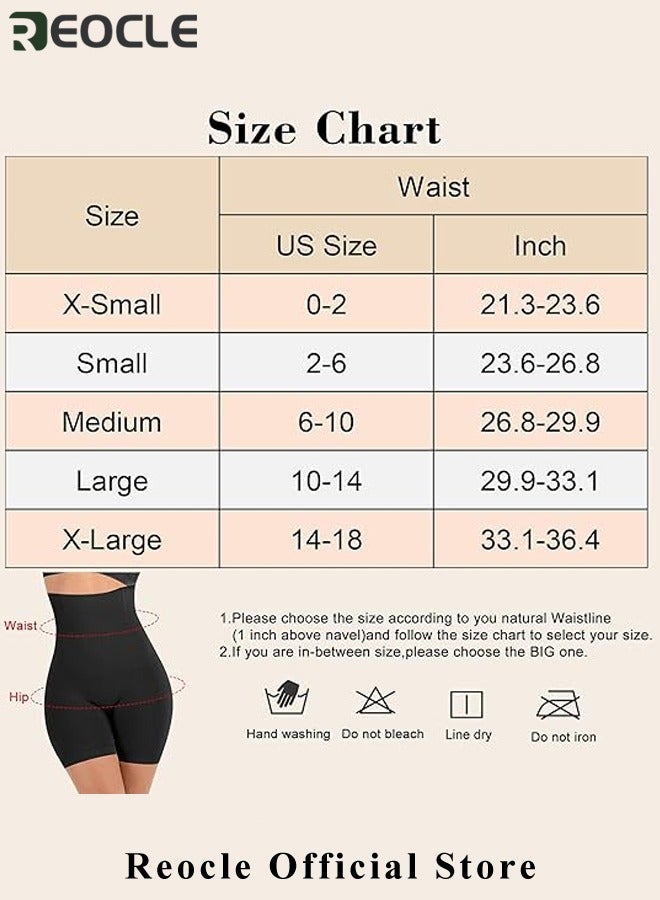 شورت نسائي مشكل للجسم بخصر مرتفع للتحكم في البطن وتنحيف الفخذين ومدرب الخصر بدون درزات