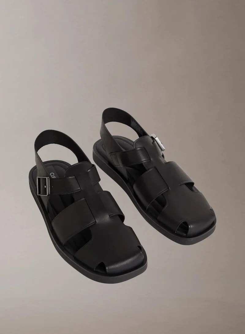 Calvin Klein Alonso - Leather Fisherman Sandals