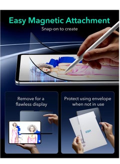 DUSALA IPad Pro 13 Inch M4 Paper-Feel Magnetic Screen Protector 2024 Write and Draw Like on Paper Detachable and Reusable Compatible with Tempered Film Matte Finish  - Image 3