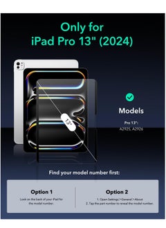 DUSALA IPad Pro 13 Inch M4 Paper-Feel Magnetic Screen Protector 2024 Write and Draw Like on Paper Detachable and Reusable Compatible with Tempered Film Matte Finish  - Image 2
