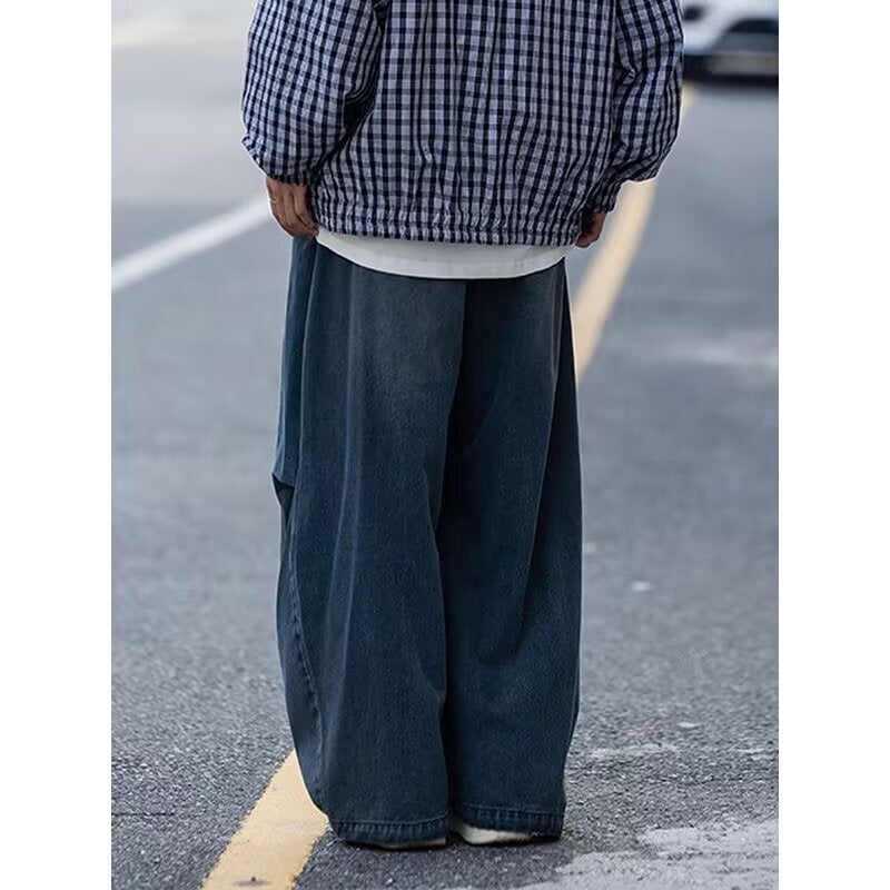 Unisex Classic Denim Jeans Loose Fit Daily Outdoor Wear - Image 5