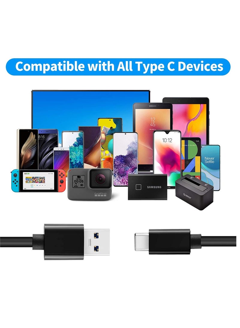 ELTRAZONE - Timing Cut Off Data Cable Type C Black Type C Charger Cord Data File Transfer Sync Power Wire - Image 1