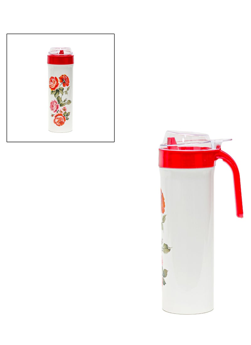 Ozmet - Kitchen Oil Pot Bottle 1 Litre Fibre Dispenser Olive Can Edible Leak-proof Container for Cooking, Restaurant, BBQ - Image 1